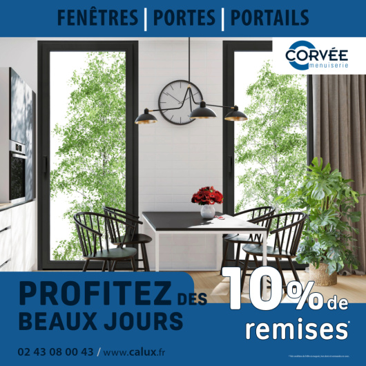 MENUISERIE CORVEE, remises de 10% sur vos menuiseries